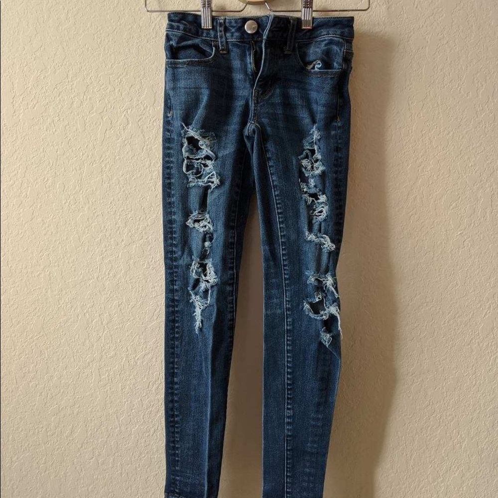 Super super stretch American eagle jeans